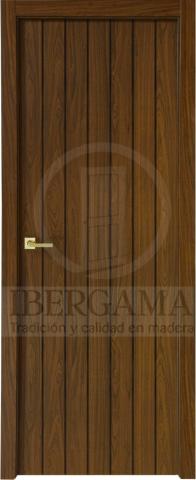 Puerta Lisa Moderna de 6 Líneas Verticales