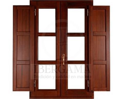 Ventanas Estilo Ingles de Madera con Contraventanas