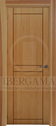 Puerta de madera con líneas