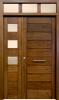 Puerta Madera Exterior Tableros Fijo y Montante