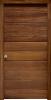Puerta Exterior Madera Moderna de Lineas Horizontales 