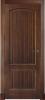 Puerta Interior Tablas Largas Rústica Curva teñida nogal