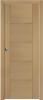 Puerta de madera moderna con cuadros