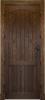 Puerta interior de tablas con arco